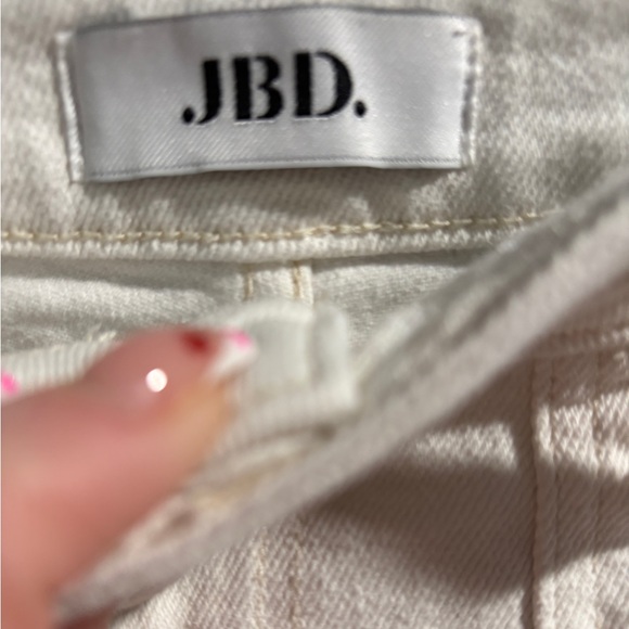 JBD Just Black White Wide Leg Cargo Pants- Size 30 - Picture 5 of 7